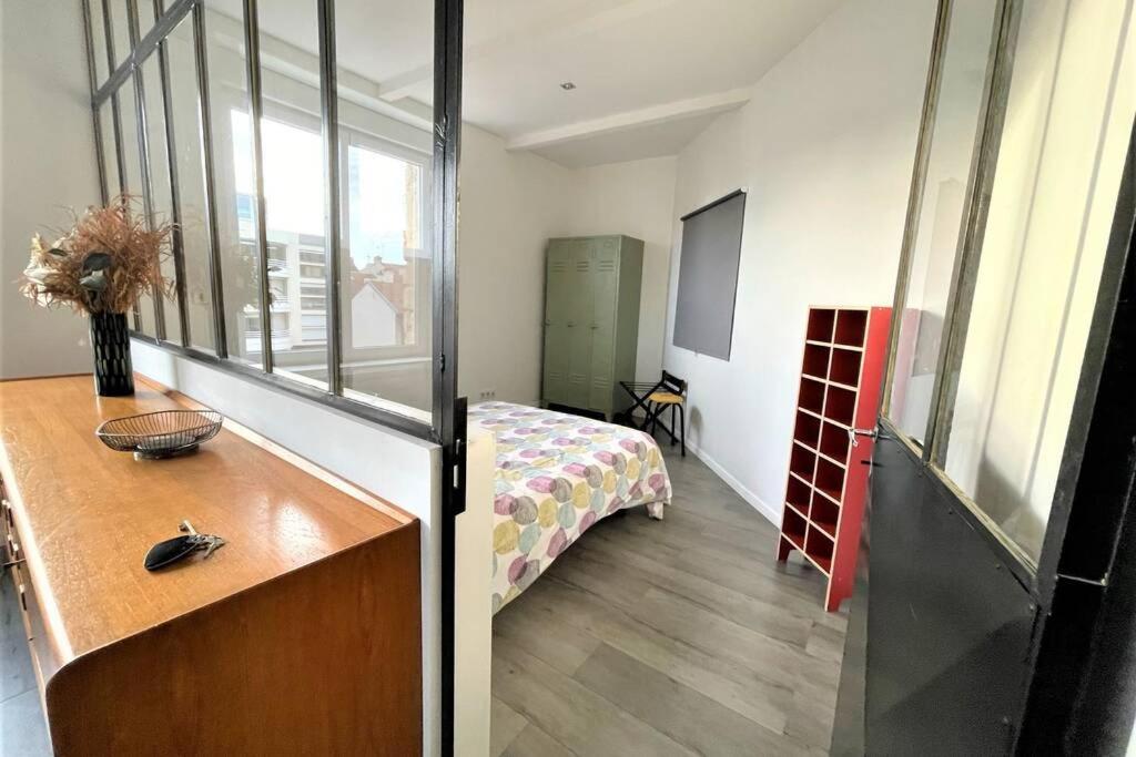 Superbe Loft 100M2 Proche Cathedrale Avec Parking Apartment Reims Bagian luar foto