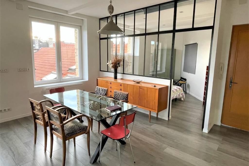 Superbe Loft 100M2 Proche Cathedrale Avec Parking Apartment Reims Bagian luar foto