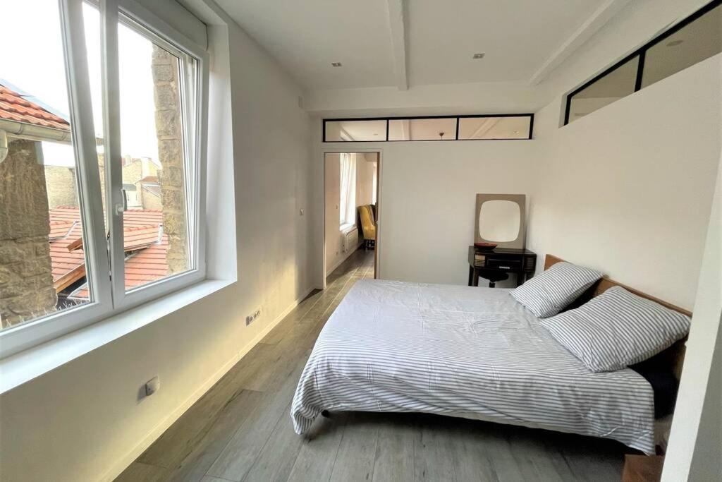 Superbe Loft 100M2 Proche Cathedrale Avec Parking Apartment Reims Bagian luar foto